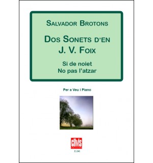 DOS SONETS DE J.V.FOIX