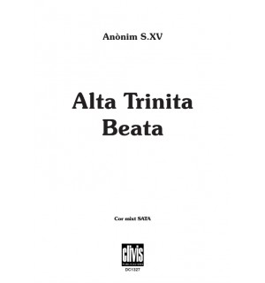 Alta Trinita Beata/ Edició Digital
