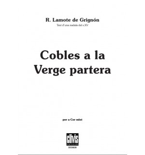 Cobles a la Verge Partera/ Edició Digital