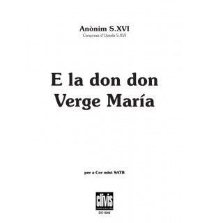 E la Don Don Verge Maria/ Edició Digital