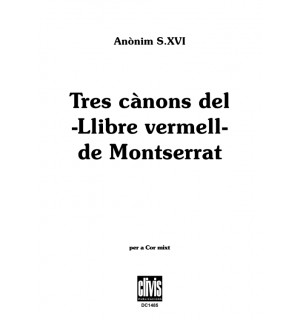 Tres Cànons Llibre Vermell/ Edició Digit