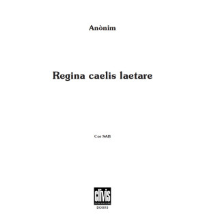 Regina Caelis Laetare