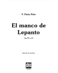 El Manco de Lepanto Op.79 Nº13
