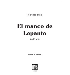 El Manco de Lepanto Op.79 Nº13