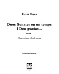 Dues Sonates en un Temps i Deo Gracias...Op.18