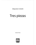 Tres Piezas Clarinete y Piano